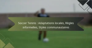 Soccer Tennis : Adaptations locales, Règles informelles, Styles communautaires