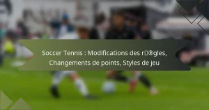 Soccer Tennis : Modifications des règles, Changements de points, Styles de jeu